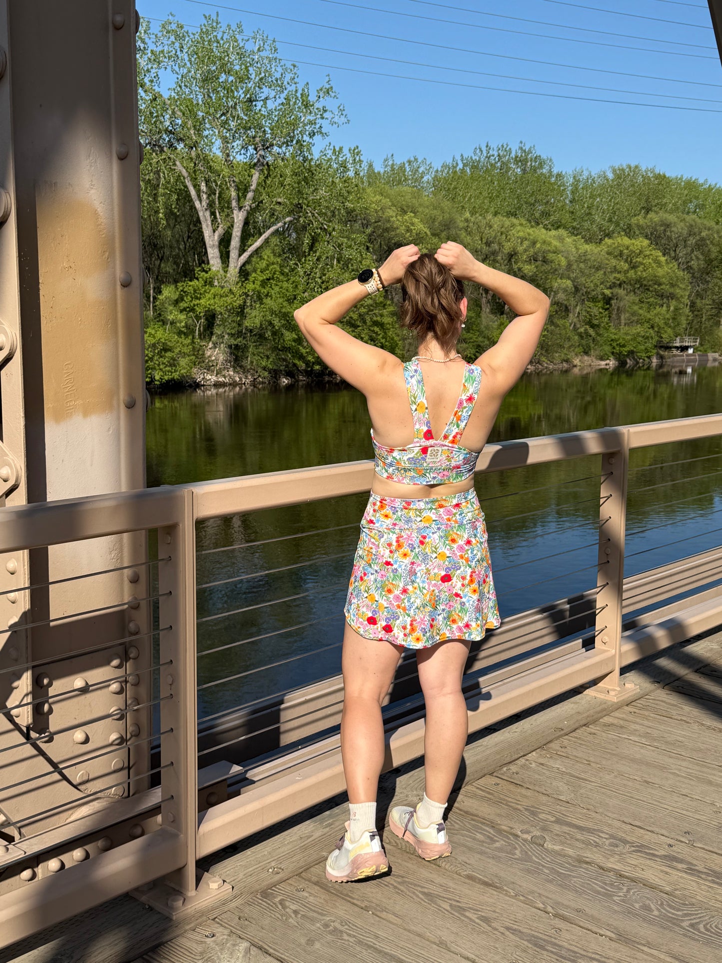PRE-ORDER: On the Run Skort - Whimsy Wildflower