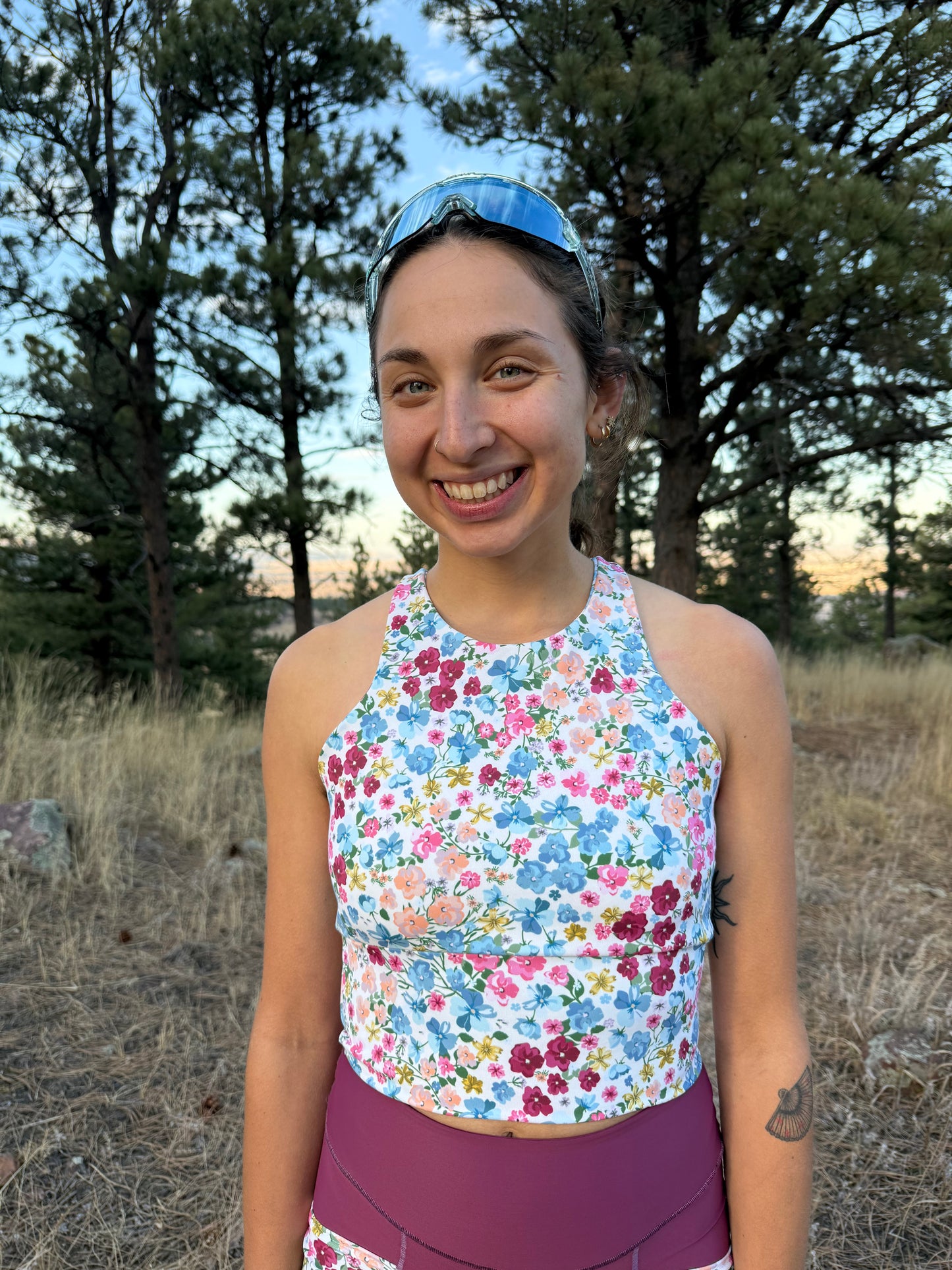 High Neck Crop - Berry & Breeze