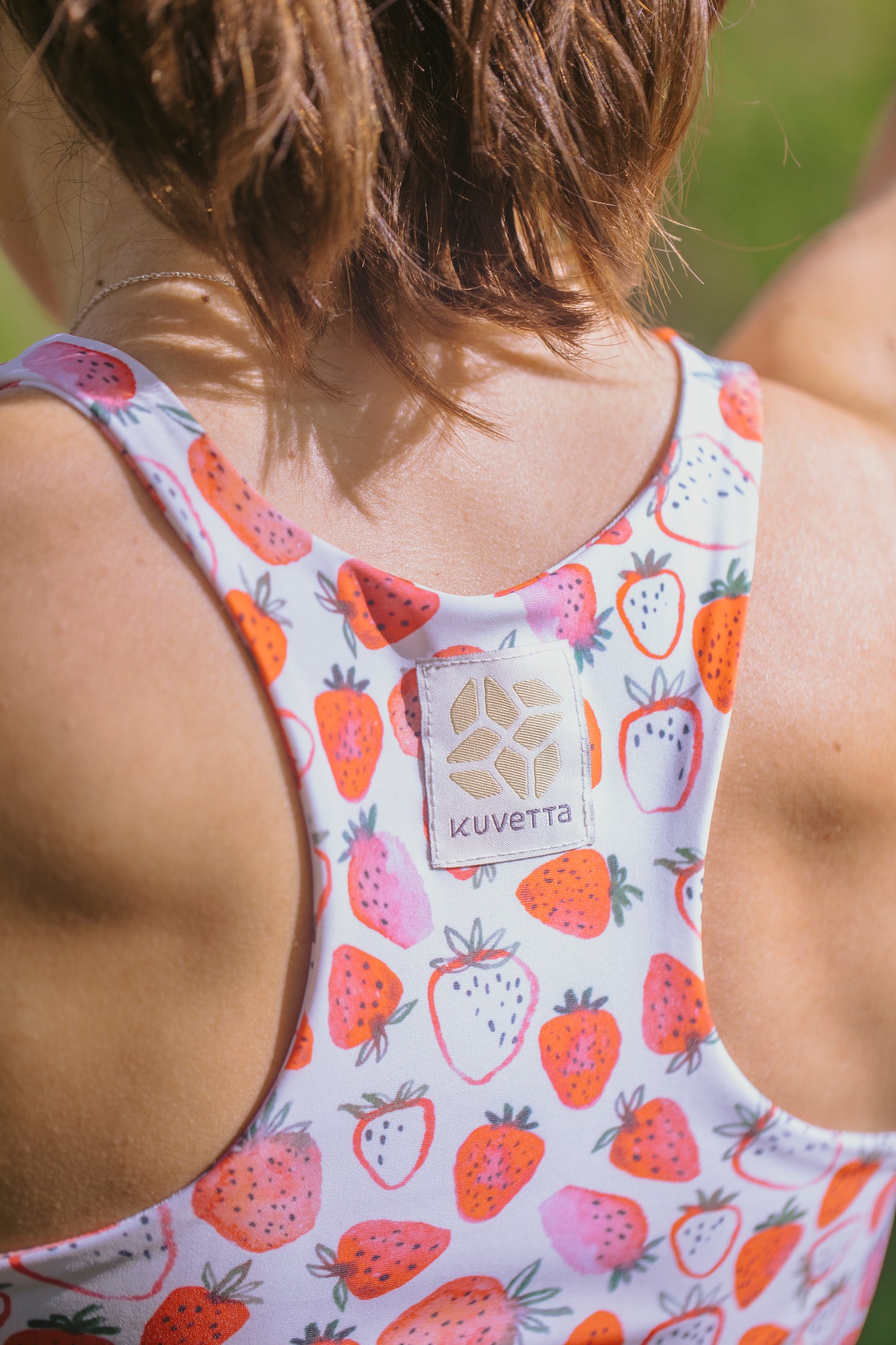 PREORDER: High Neck Crop - Strawberries & Cream