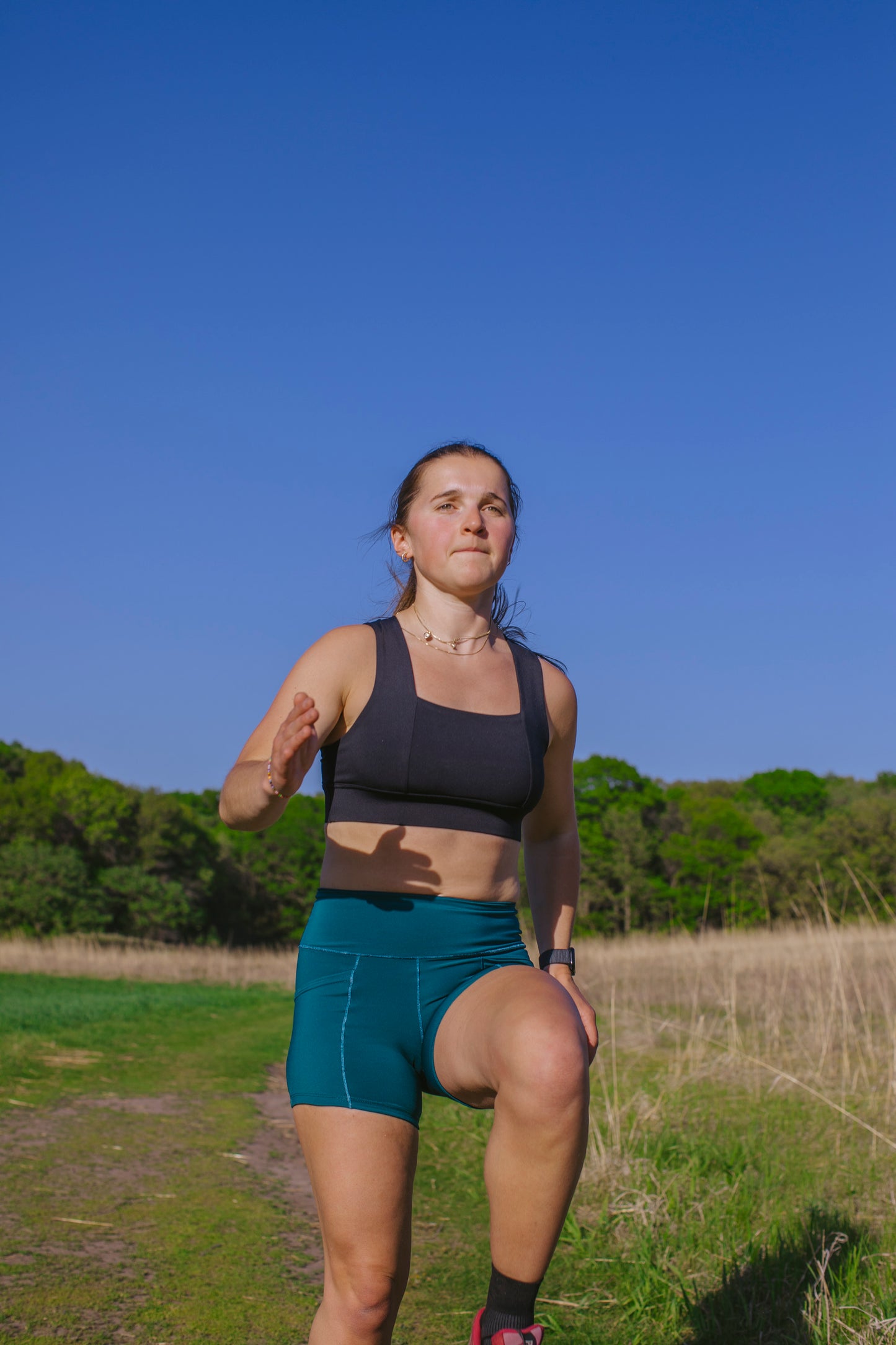 Made-to-order: Square Neck Sports Bra - Black