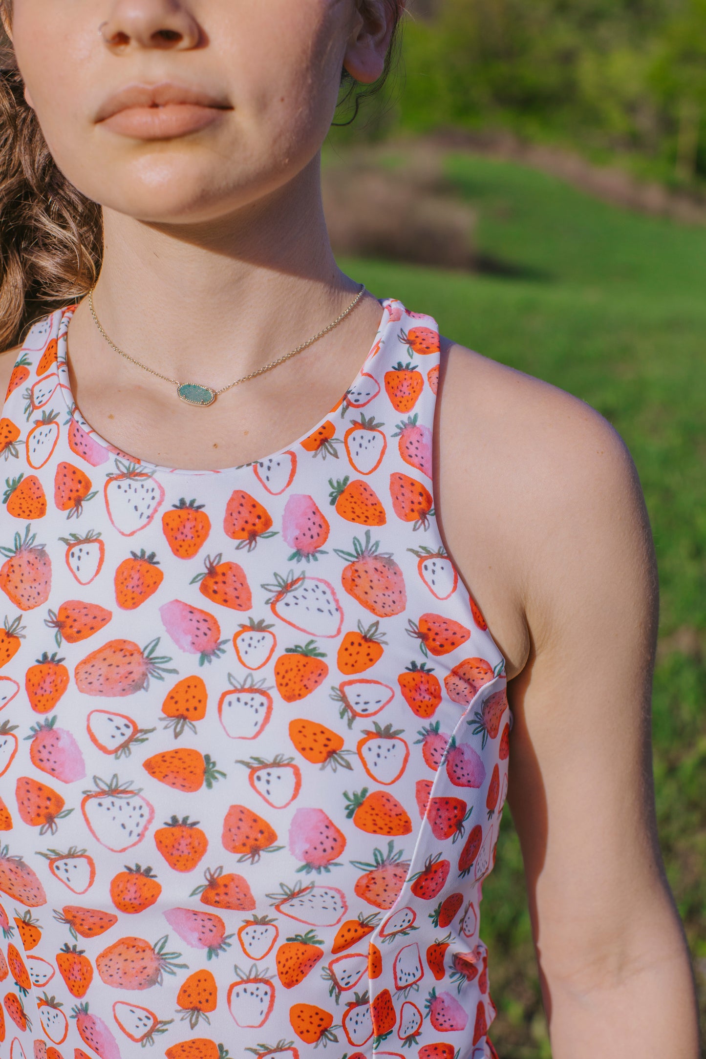 Made-to-order: All-Day Active Dress - Strawberries & Cream