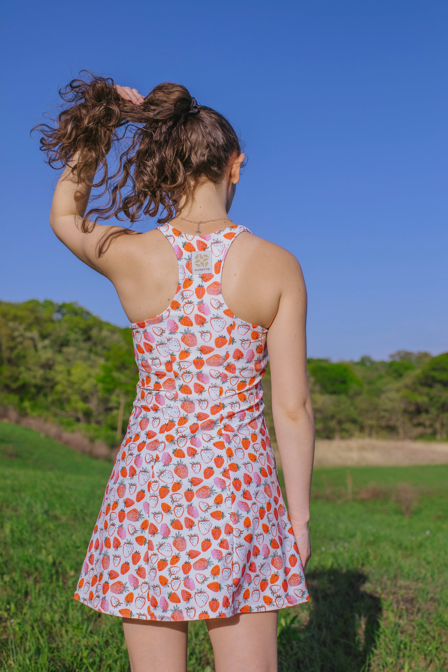 Made-to-order: All-Day Active Dress - Strawberries & Cream