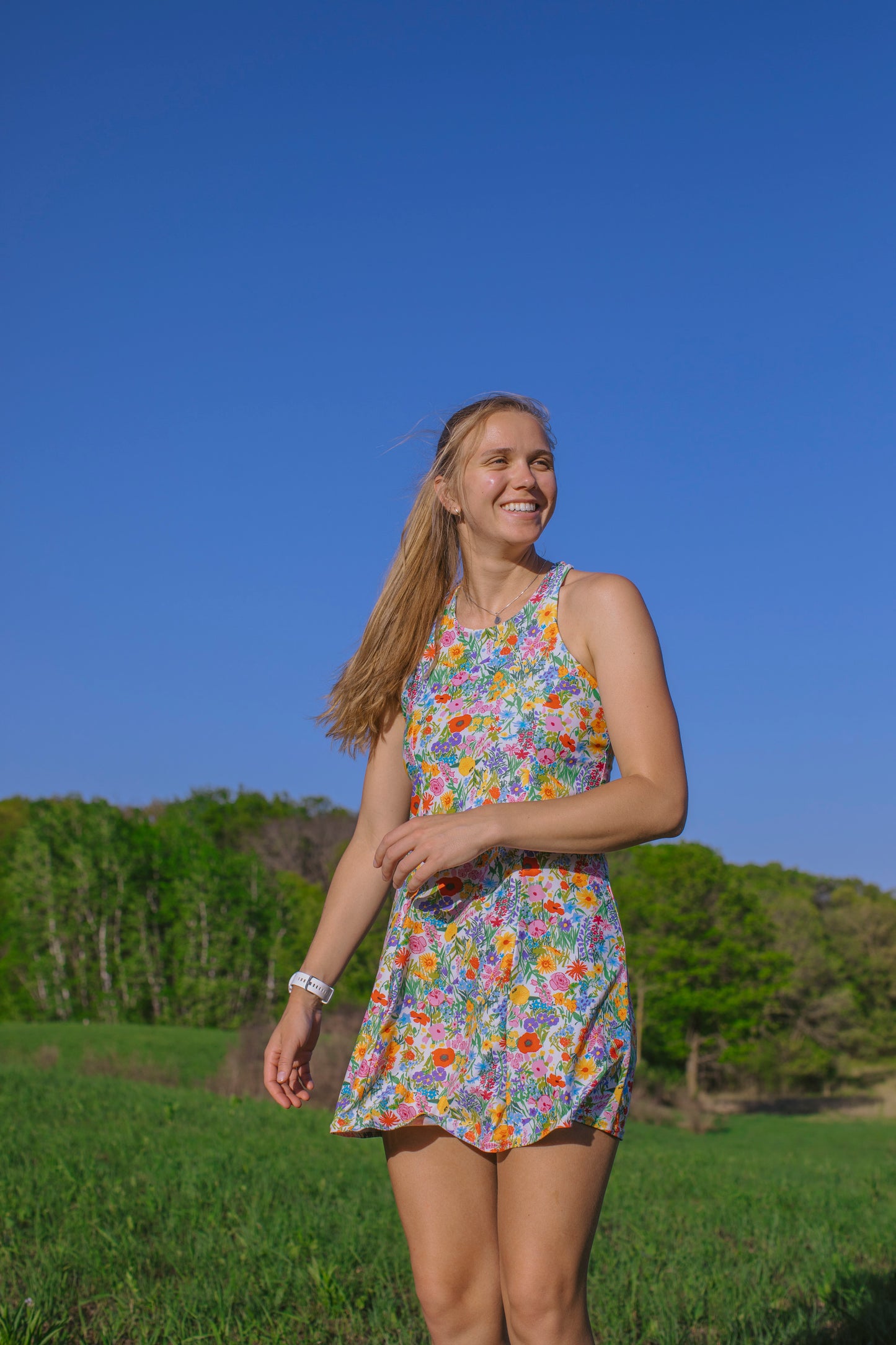 Made-to-order: All-Day Active Dress - Whimsy Wildflower