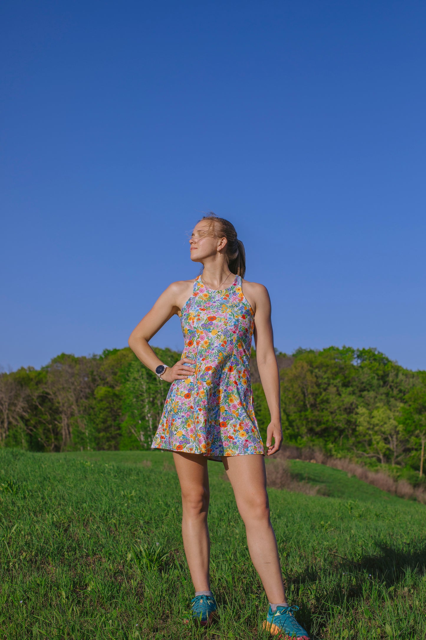 Made-to-order: All-Day Active Dress - Whimsy Wildflower