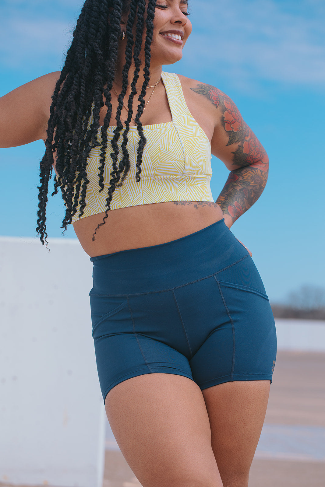 Stay Put Shorts - Navy