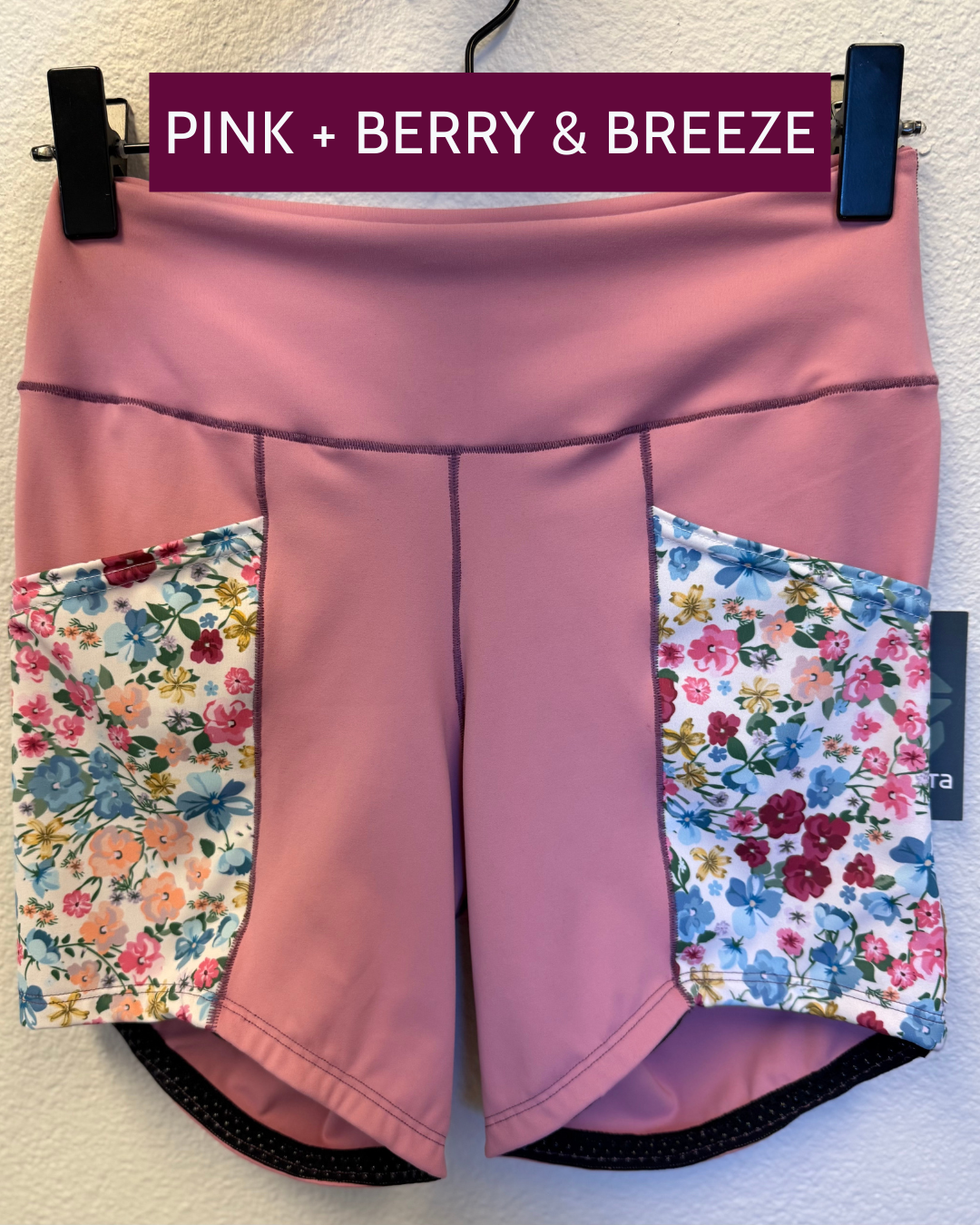 Stay Put Shorts -  Floral Patterned Pockets