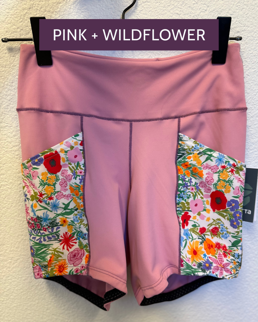 Stay Put Shorts -  Floral Patterned Pockets