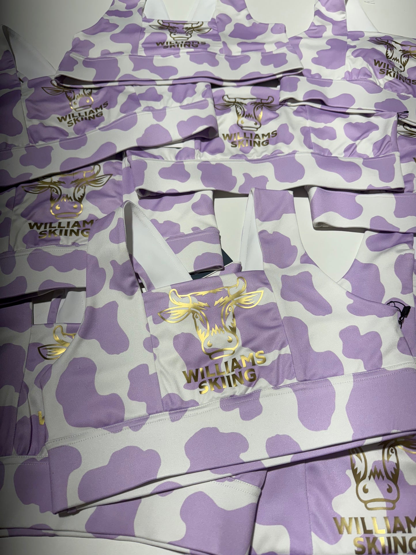 Williams Purple Cow Print Bra