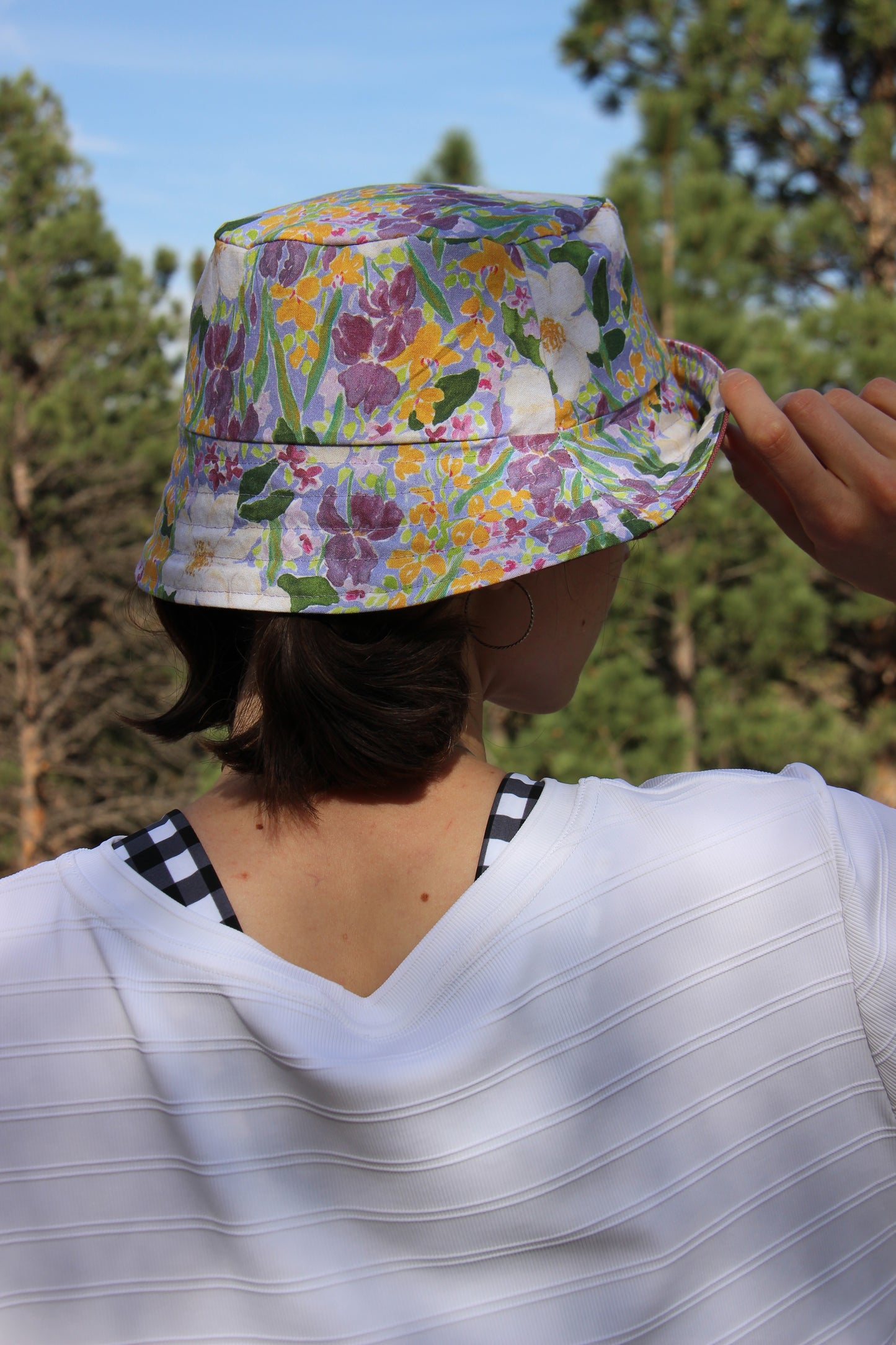 Bucket Hat:  Lilac + Floral
