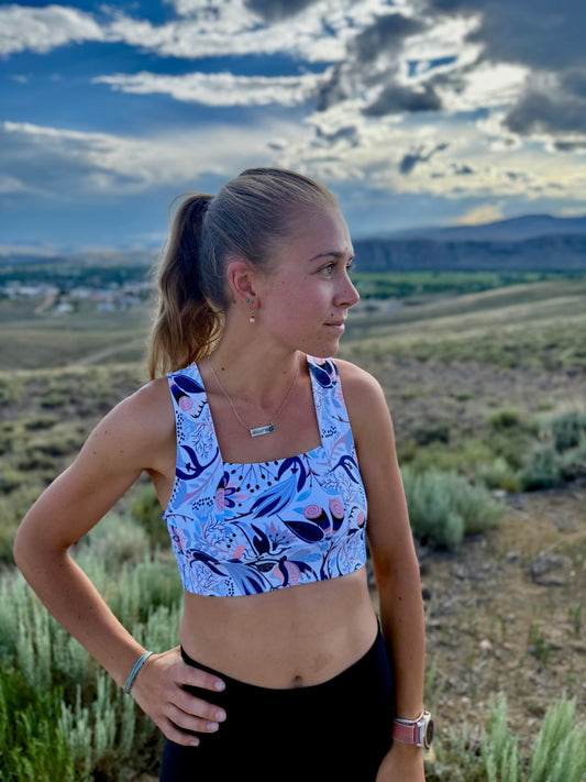 Square Neck Sports Bra - Bria Bra