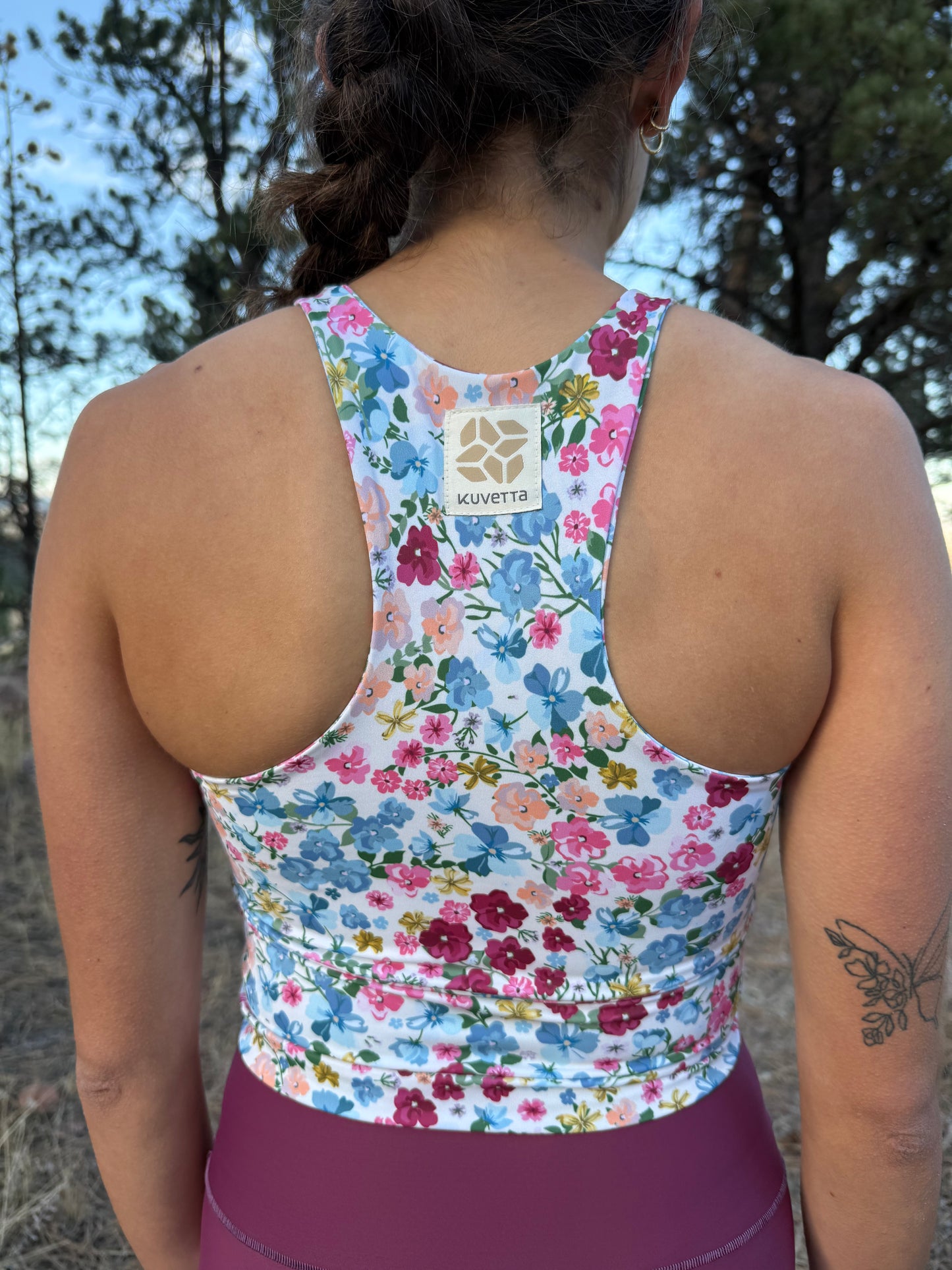 High Neck Crop - Berry & Breeze