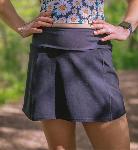 On the Run Skort - Black