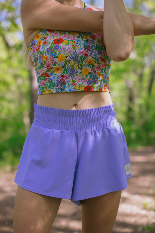 Flow State Shorts - Lilac