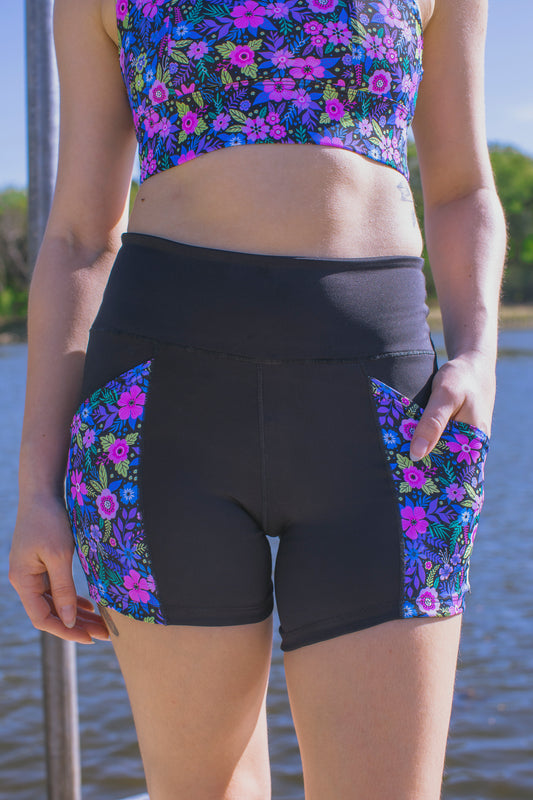Stay Put Shorts - Electric Lilac